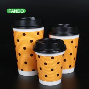 Honey Bee Custom Printed Single Wall Hot Cup Paper Coffee Cup
