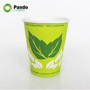 Bekas dinding tunggal yang disapukan Pla Biodegradable Paper Cup