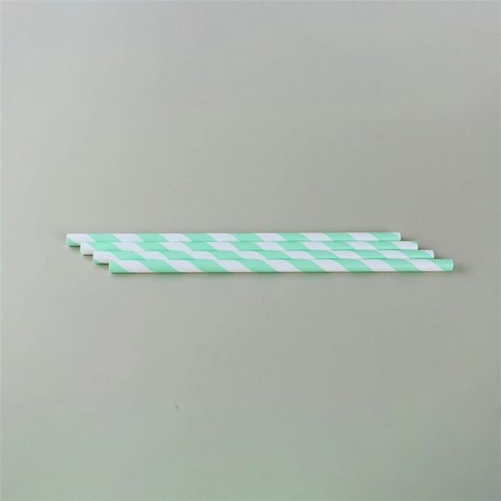 Striped Paper Straws -mixed Colors